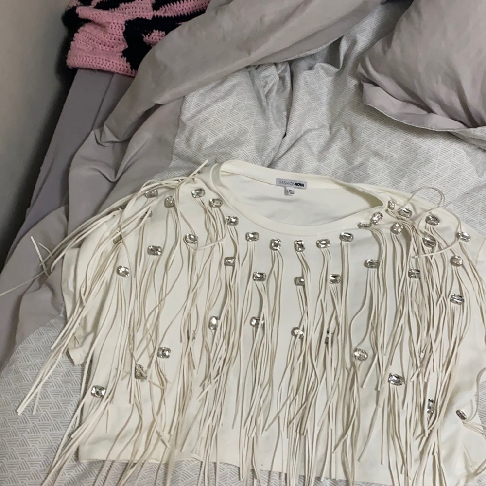 Oversized crop blouse